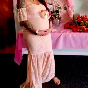 Long off the shoulders dress